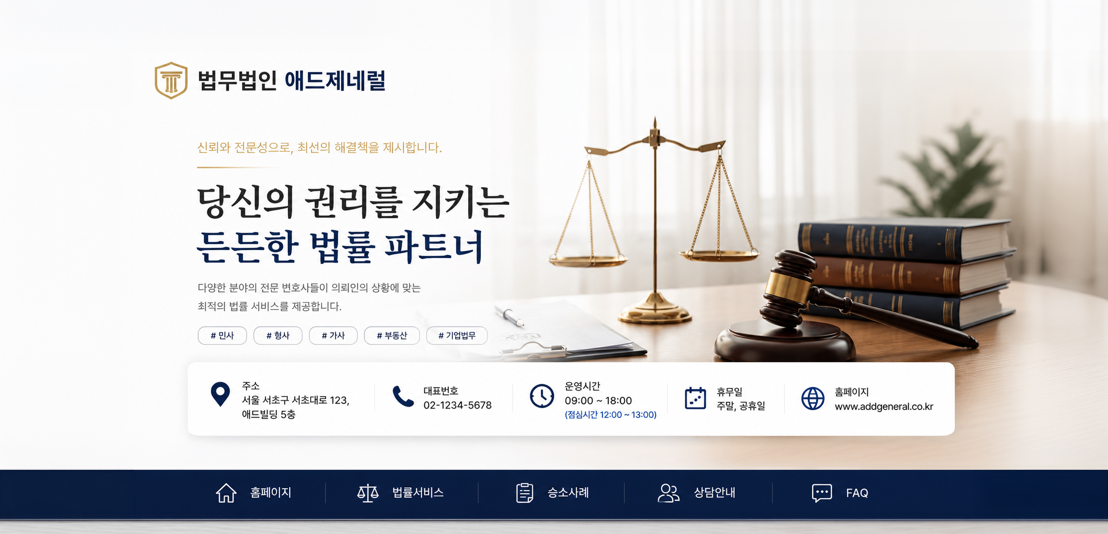 법무법인 홈페이지형 블로그